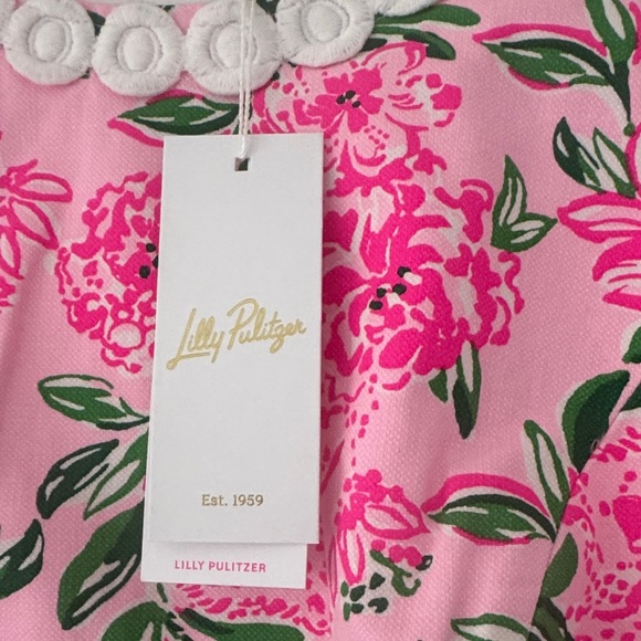 Lilly Pulitzer Pink and Green Floral Dress - Picture 2 of 5